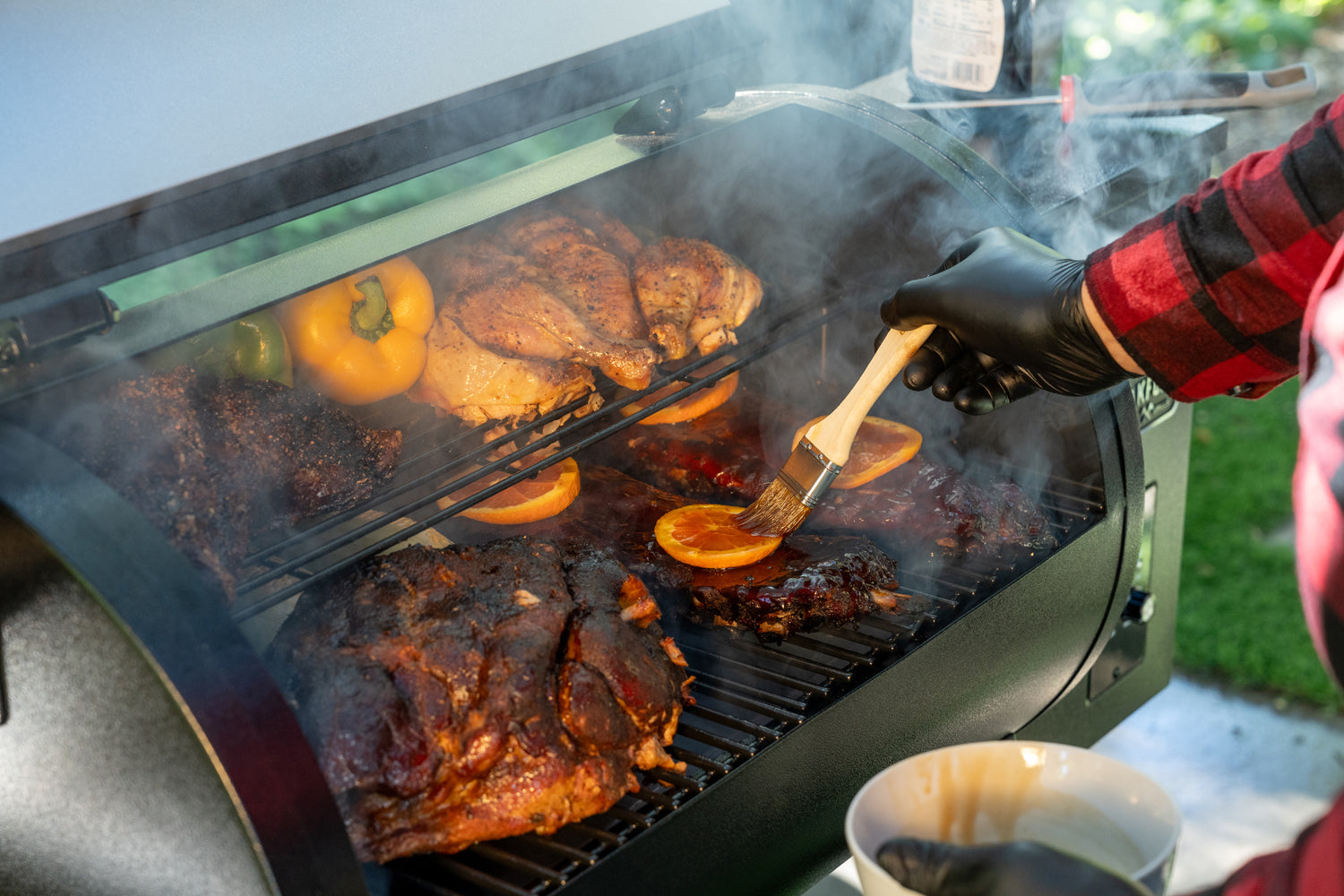 Oakford™ 36A Pellet Grill Smoker in Black | Nexgrill
