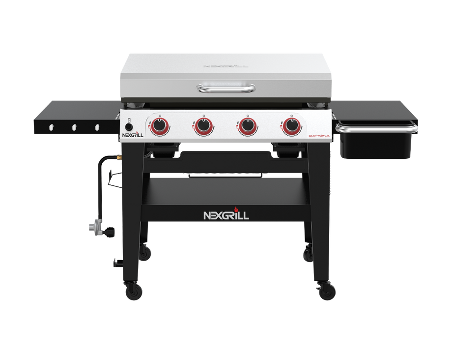 Stainless Steel Nexgrill Daytona™ 4-Burner Flat Top Griddle Grill