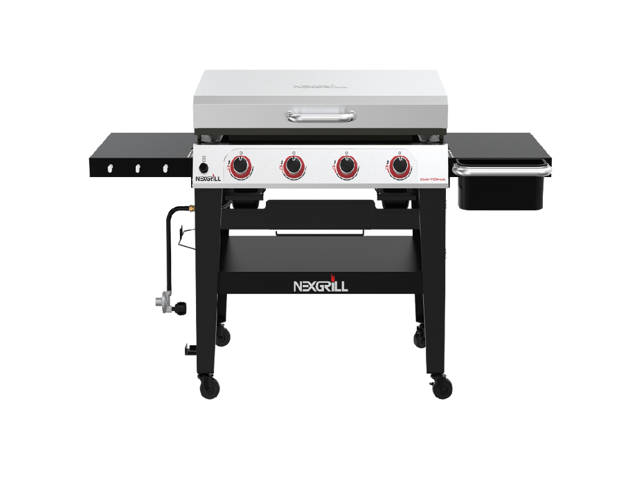 Stainless Steel Nexgrill Daytona™ 4-Burner Flat Top Griddle Grill