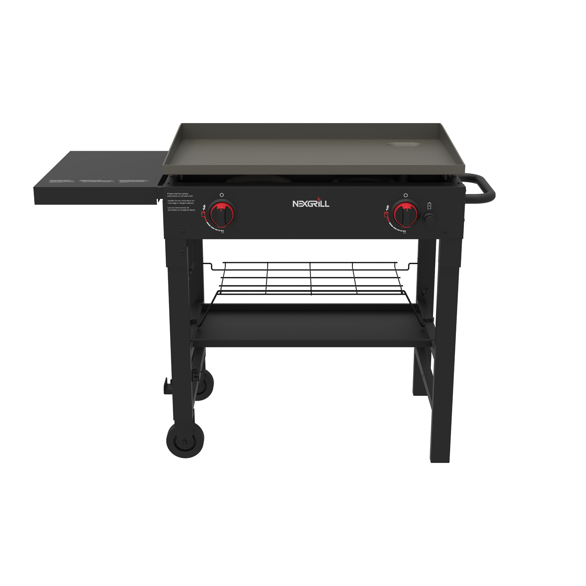 2-Burner Propane Gas Grill with Griddle Top