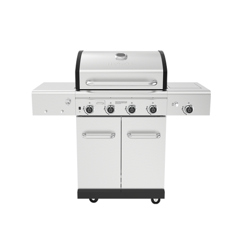 5 Burner Grill with Stainless Steel Side Burner