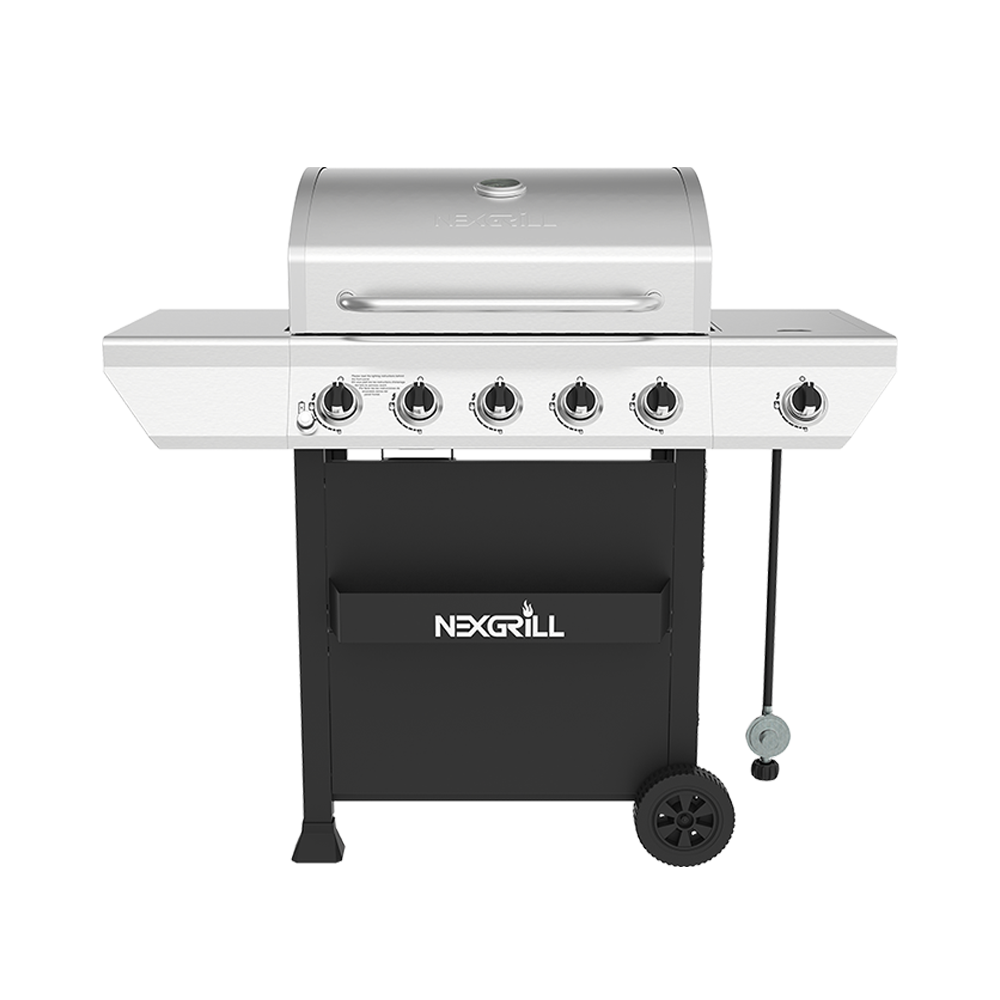 5-Burner Grill with Stainless Steel Side Burner