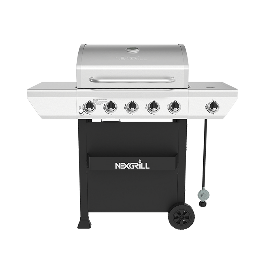 5-Burner Grill with Stainless Steel Side Burner