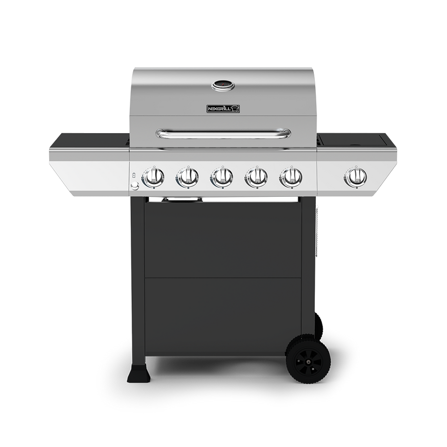 5-Burner Propane Gas Grill with Stainless Steel Side Burner