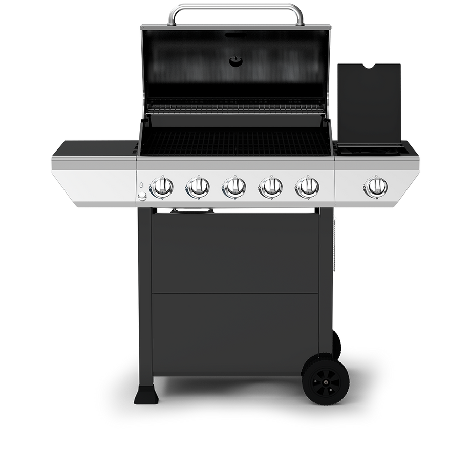5-Burner Propane Gas Grill with Stainless Steel Side Burner