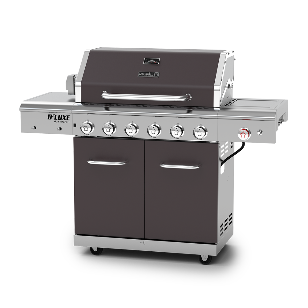 Deluxe 6Burner Gas Grill with Rotisserie Kit Nexgrill