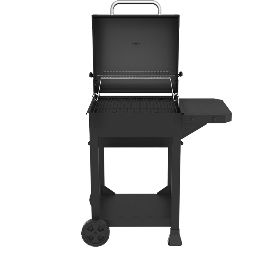 Charcoal Grill with Side Shelf