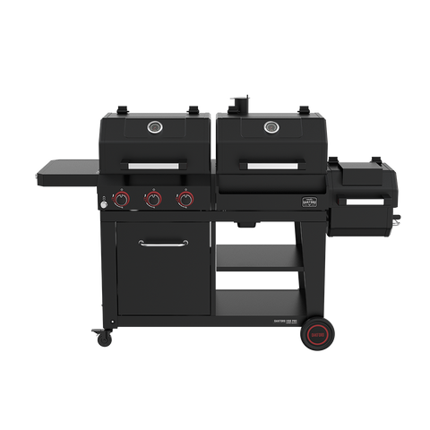 Oakford 1150 Pro Offset Smoker and 3-Burner Propane Gas Grill