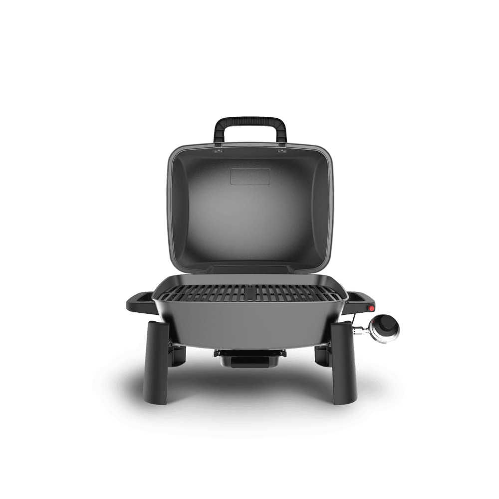 Fortress 1 Burner Table Top Gas Grill (Lid Open)